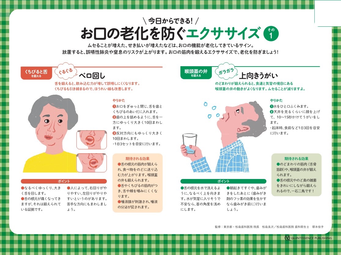 お口の老化を防ぐエクササイズ